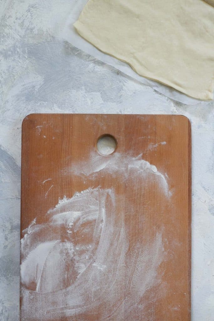 lightly flour a cutting board