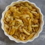Add cooked apples to pie