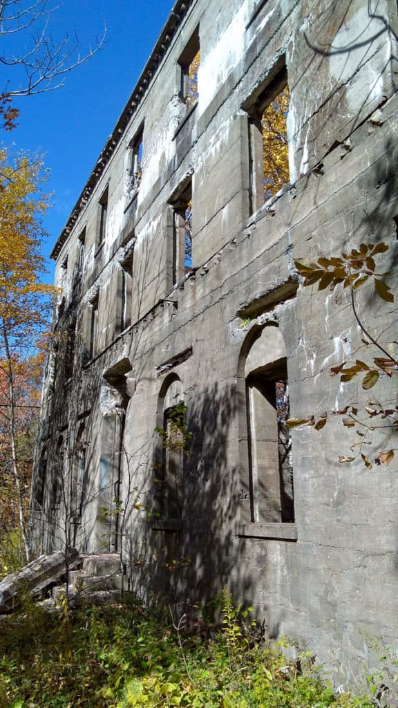 Old hotel ruins.