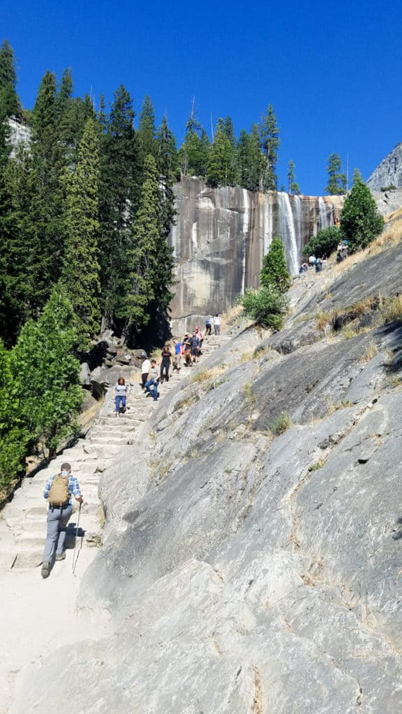 Stairs Along the Trail to Half Dome