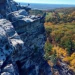 Do you like climbing, vistas and beautiful scenery? Then grab your hiking boots, head to New York’s Mohonk Preserve, and climb to the peak of Bonticou Crag!