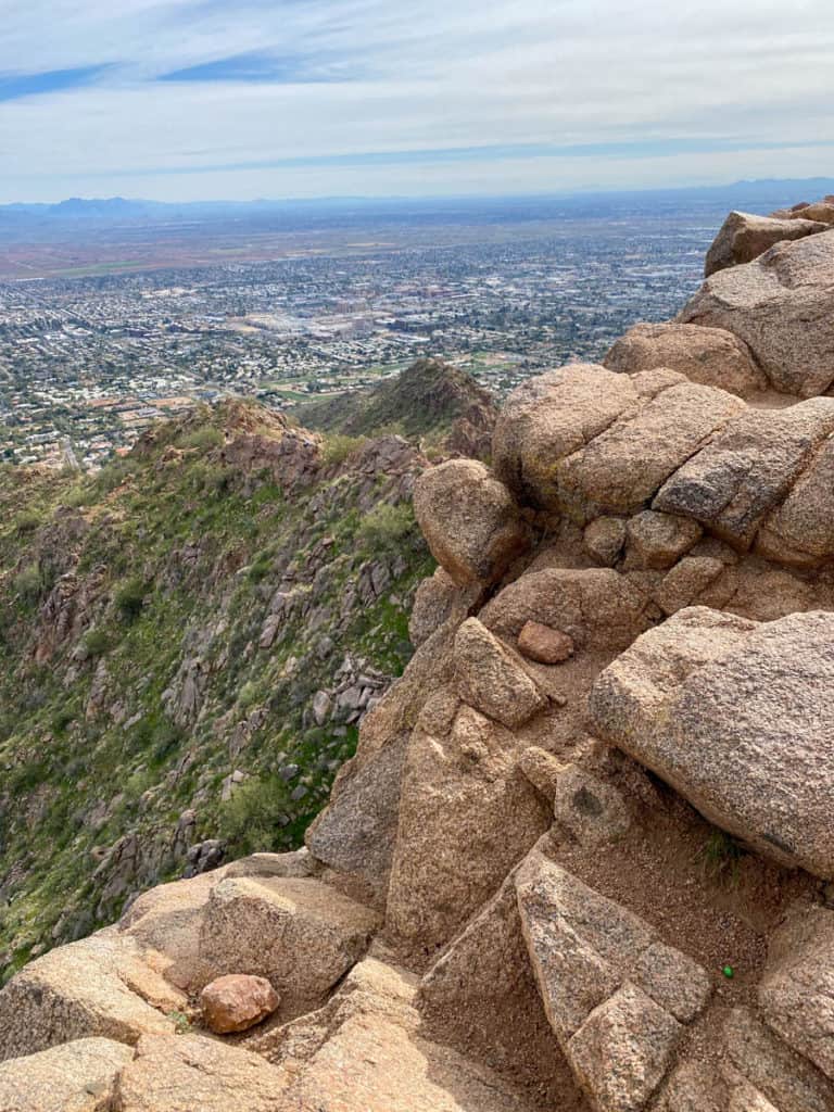 at the summit of camelback mountain