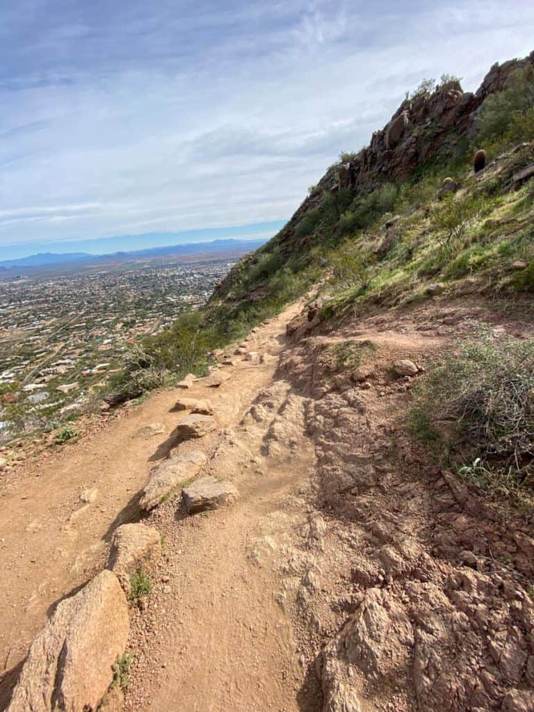 Hiking Camelback Mountain on the Cholla Trail