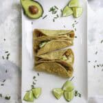 potato tacos on a serving tray.