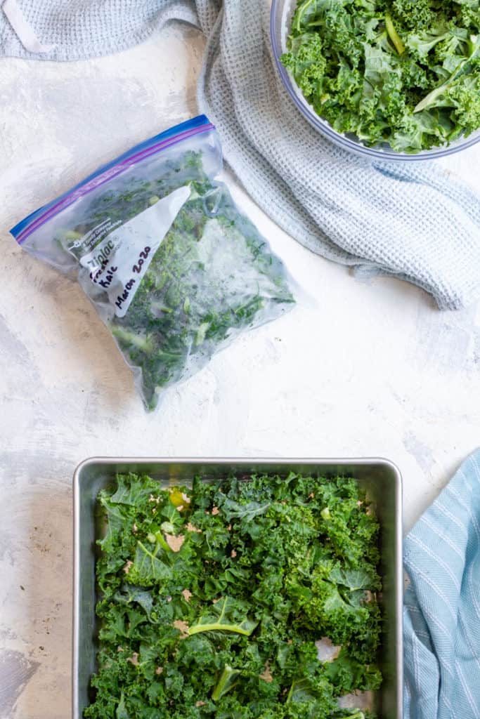 Move Kale to a Freezer Bag
