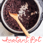 Love black rice, but don’t love cooking it on the stovetop? Here’s an easy tutorial to make Instant Pot black rice (also called forbidden rice) with an easy lime dressing.