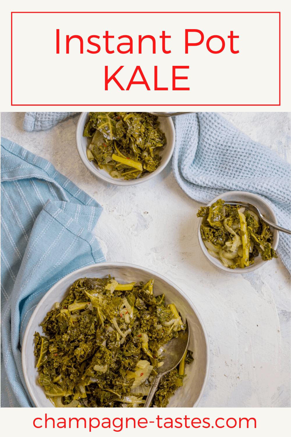 Instant Pot Kale (Slow Cooker) Champagne Tastes®