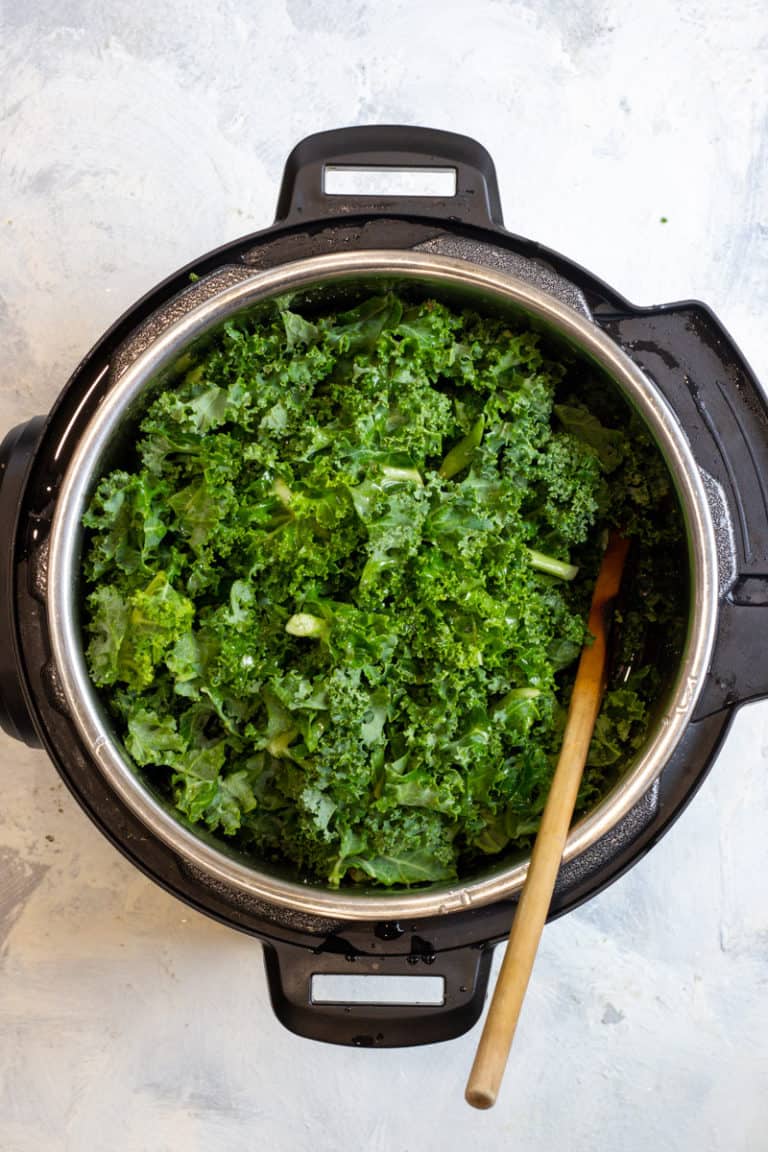 Instant Pot Kale (Slow Cooker) Champagne Tastes®