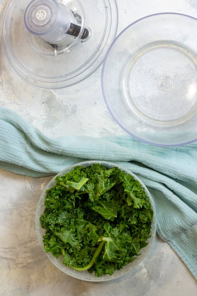 Rinse Kale in a Salad Spinner