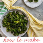These healthy baked kale chips are quick and easy to make at home, and are a delicious (and surprisingly addictive) snack food!