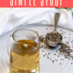 This lavender simple syrup uses dried lavender flowers for an easy and delicious sweetener. It's perfect for lemonade, herbal tea, and cocktails!