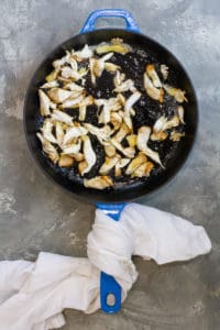 Melt Butter + Add Mushrooms