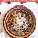 Cherry clafoutis is an easy, classic French dessert that's part cobbler and part custard. It's also a delicious way to use fresh summer cherries!