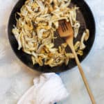Add Vinegar + Cover Pan to Steam Mushrooms
