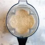 Blend Oats with Icy Cold Water