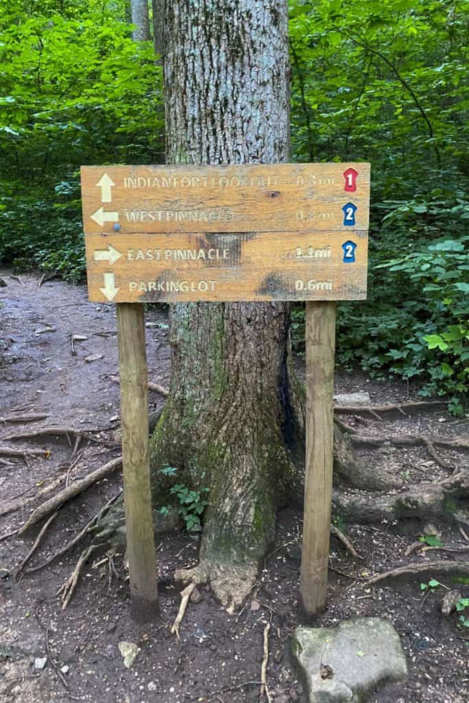 First Pinnacles Trail Marker
