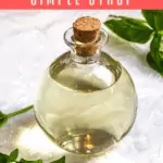 This easy basil simple syrup uses fresh basil from the garden to create an herbal sweet syrup. It’s perfect for sweetening tea, lemonade, and cocktails!