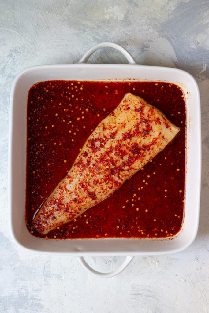 Marinate the Black Cod in Sweet Chili Sauce