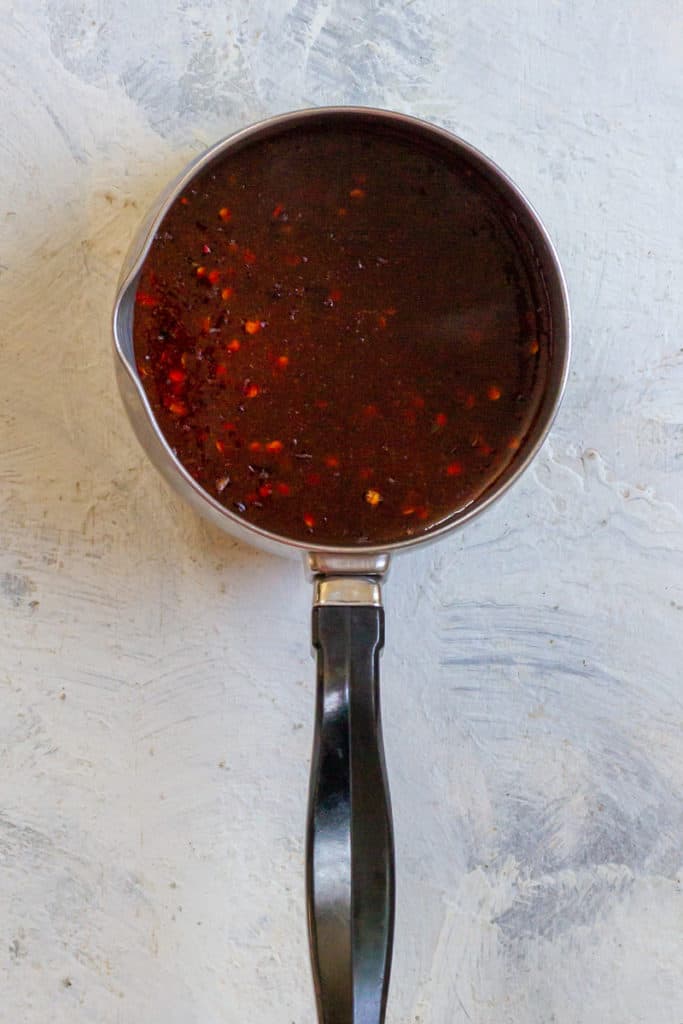 Bring the Marinade to a Boil + Simmer to Thicken