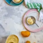 Mango Frozen Yogurt in bowls