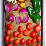 Place Veggies on a Baking Sheet for Roasting