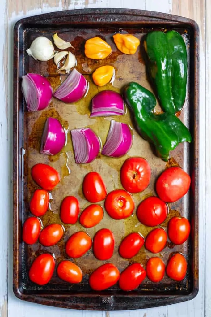 Place Veggies on a Baking Sheet for Roasting