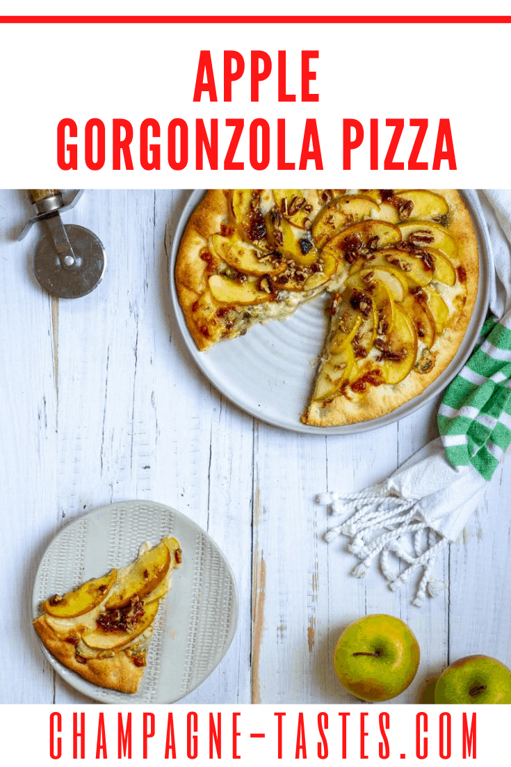 Apple Pizza (Savory Apple Pizza) Champagne Tastes®