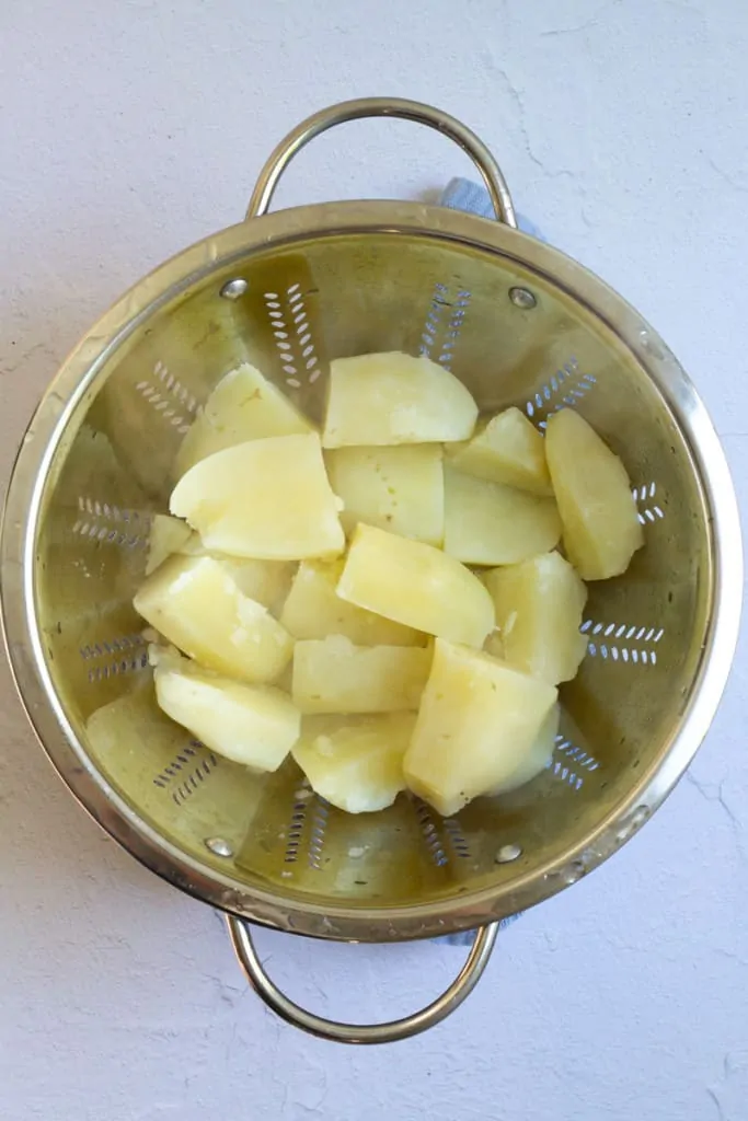 Boil Potatoes Until Tender + Drain