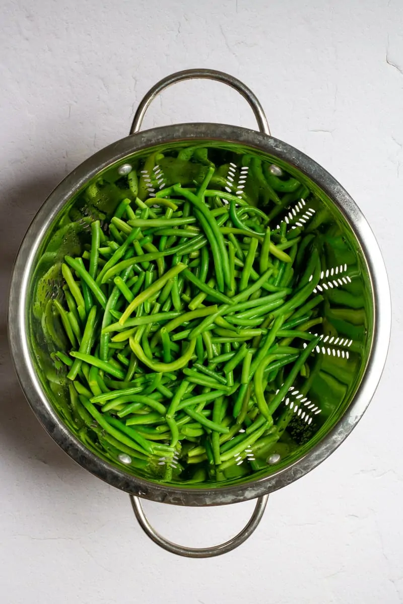 Blanch, Cool, + Dry the Green Beans