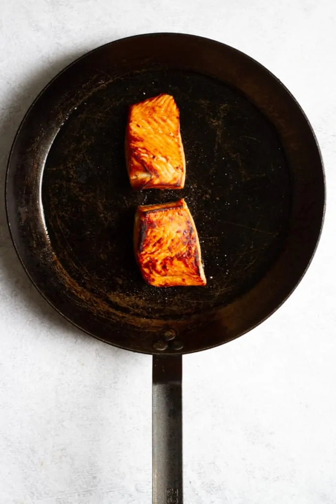 Broil Salmon Until Opaque + Tender