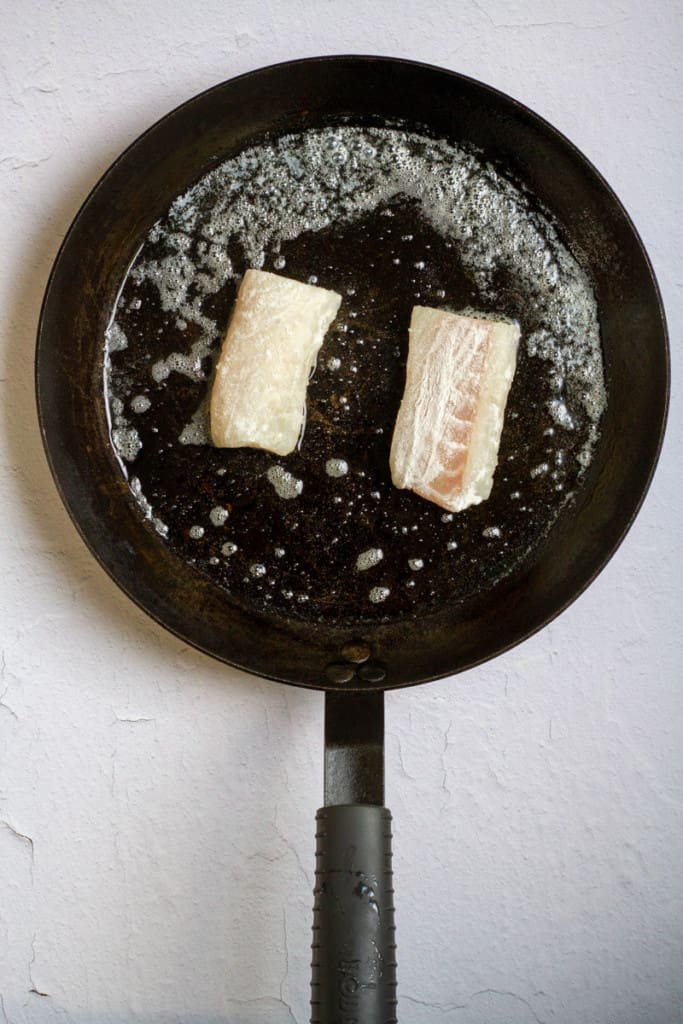 Add Lingcod to Hot Pan