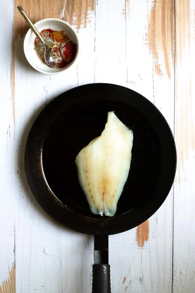 Place the Rockfish in an Oiled Pan