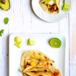 rockfish tacos on a serving platter