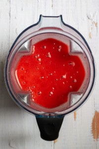 Blend Strawberries + Syrup