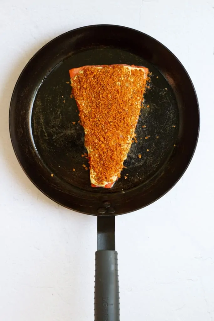 Top Salmon with Breadcrumbs