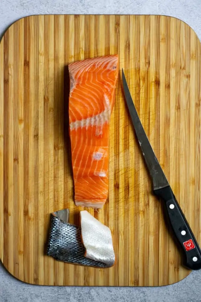 Remove Salmon Skin