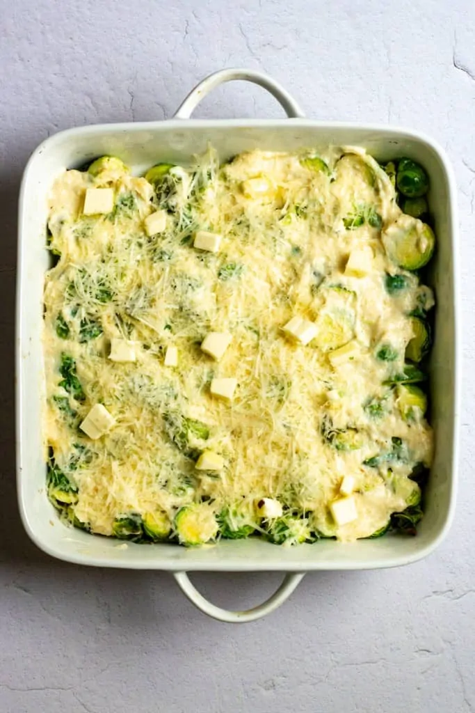 Mix Sauce with Sprouts + Top with Cheese