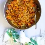 Toss Butternut Squash with Risotto