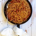 Fra Diavolo Sauce in a Pan with Pasta