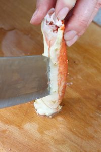 Split Shell with a Chef's Knife (Easiest with Larger Legs)