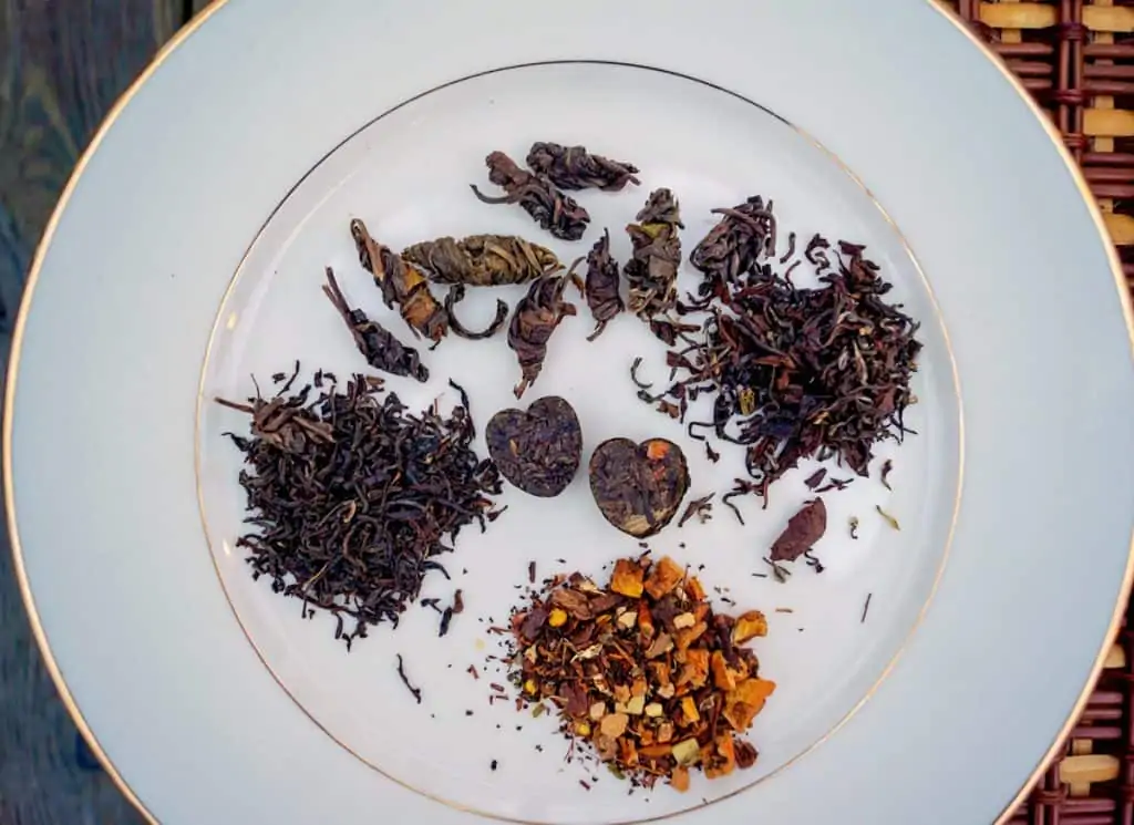 Various Types of Tea Leaves