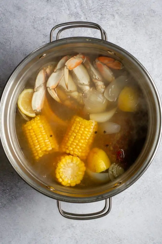 Boil Seafood for About 3 Minutes