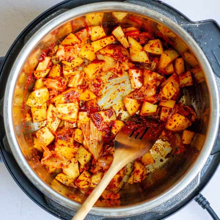 Vegan Kimchi Soup (Instant Pot or Stovetop) Champagne Tastes®