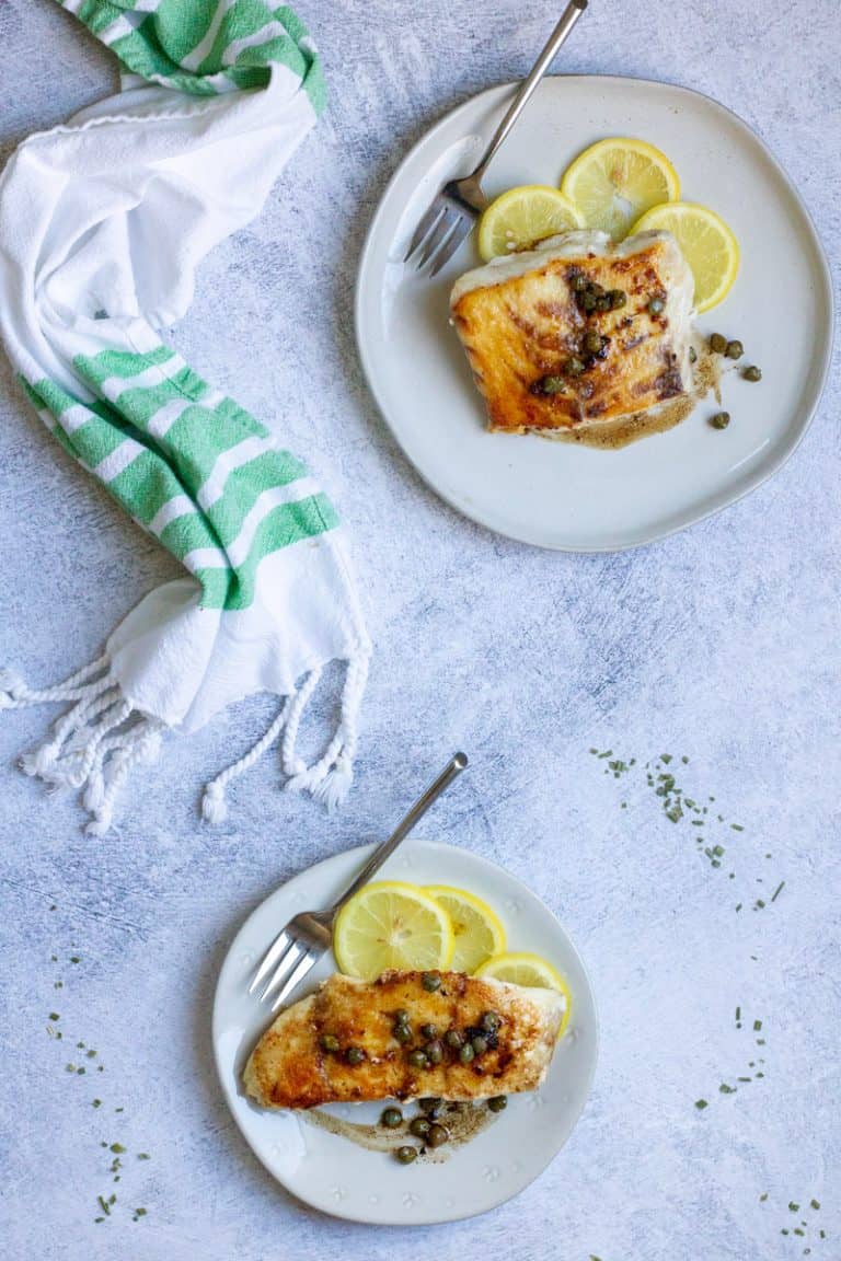 Pan-Seared Red Snapper with Lemon Caper Sauce - Champagne Tastes®