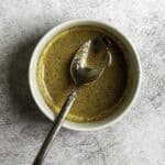 butter sauce in bowl.