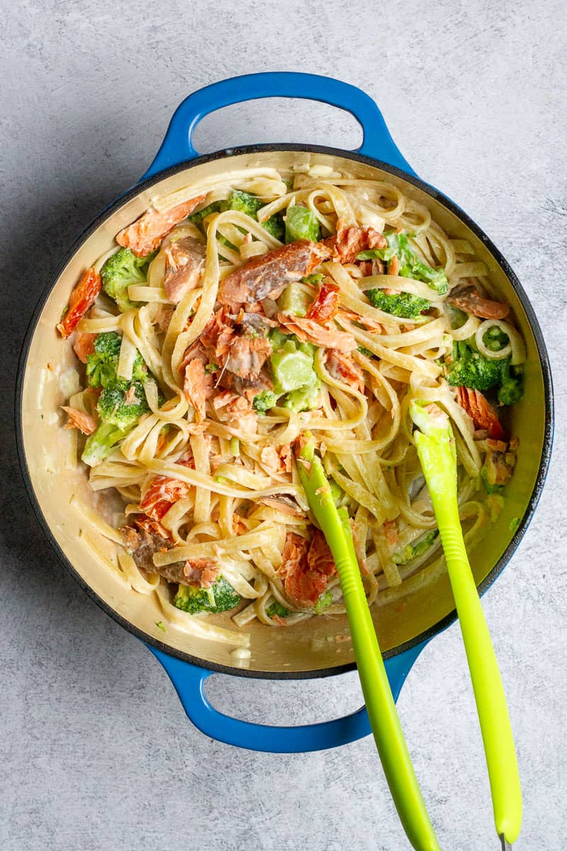 Salmon Broccoli Pasta with Smoked Salmon Champagne Tastes®