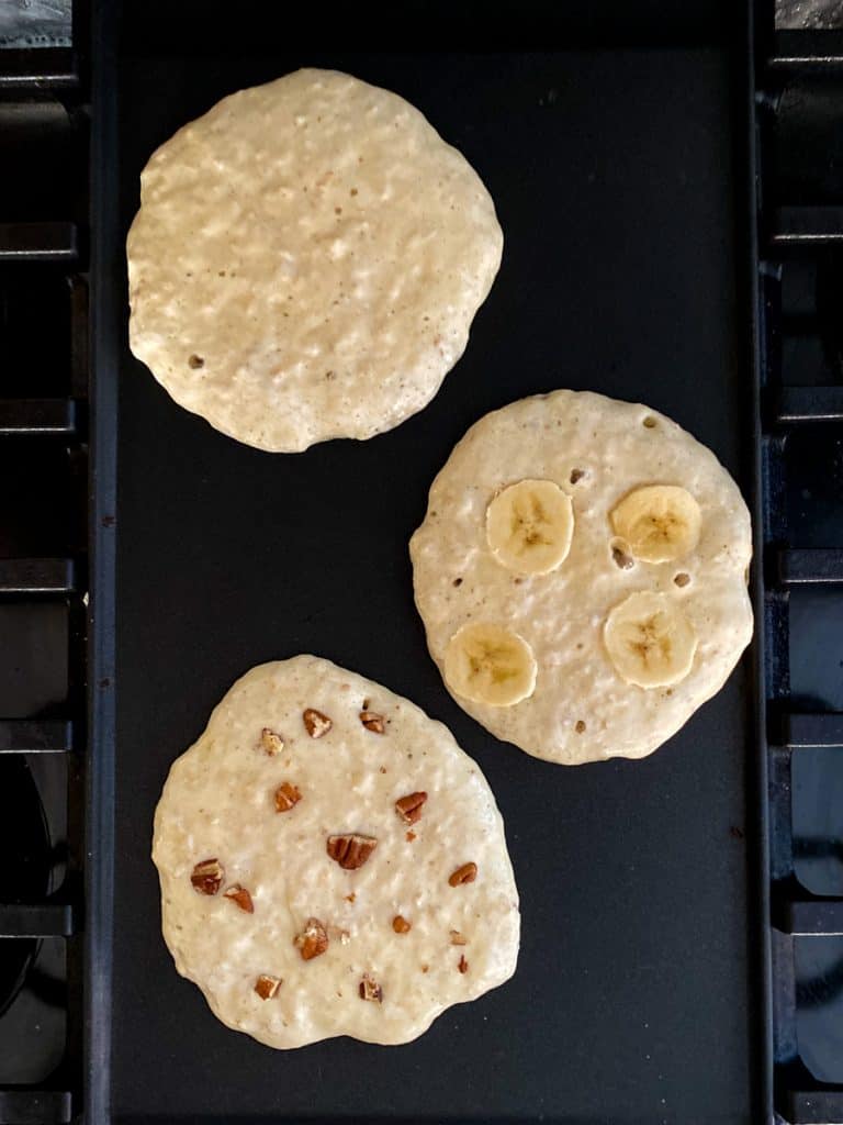 Add Bananas or Nuts to Pancakes