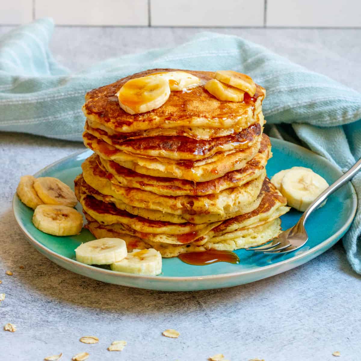 Sourdough Oatmeal Pancakes