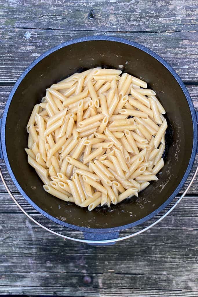 Remove Pasta from Campfire