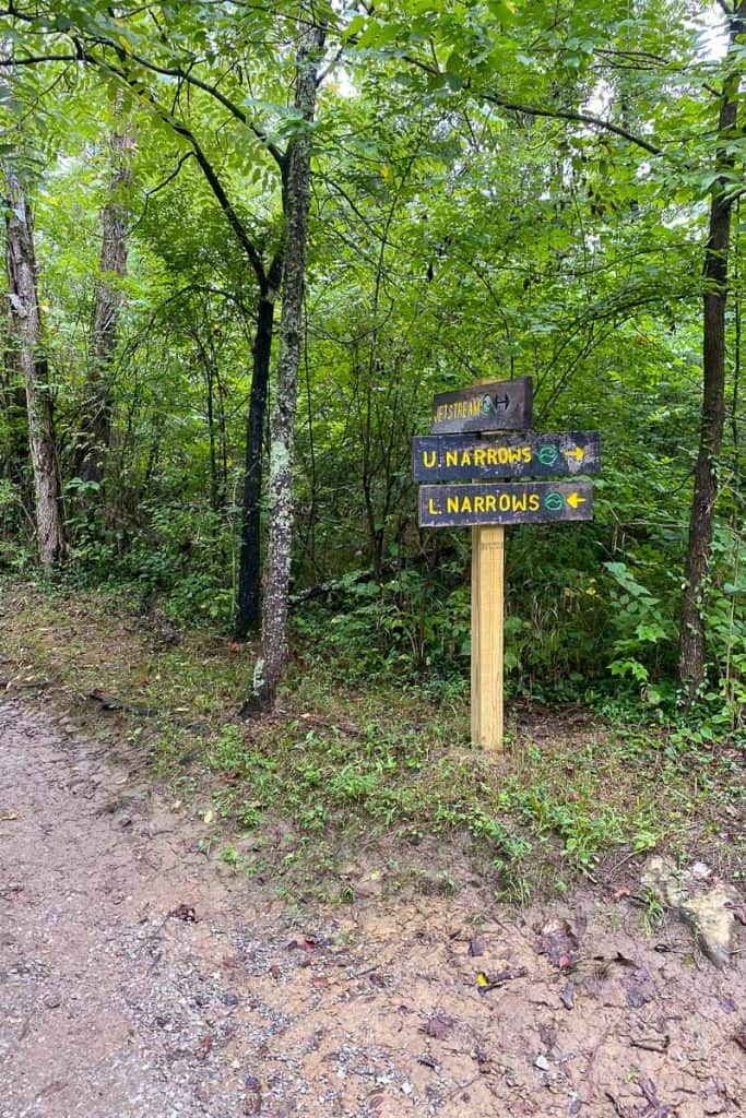 Veterans Park Mountain Bike Trail Signs